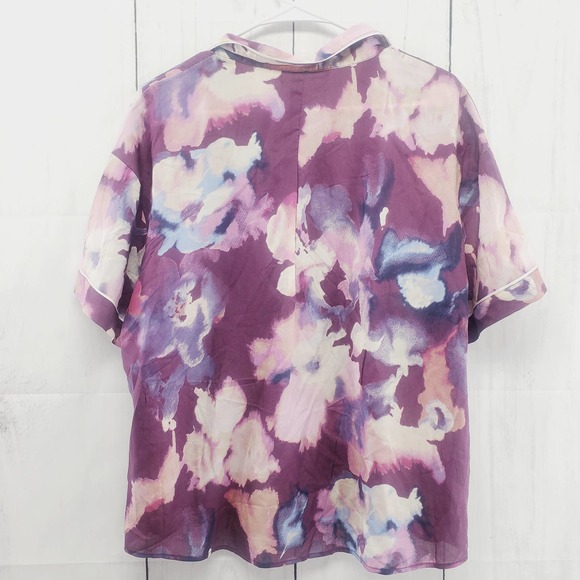 Above Stars New With Tag Light Weight Buttoned Front Short Sleeve Sleep Shirt - Picture 4 of 5